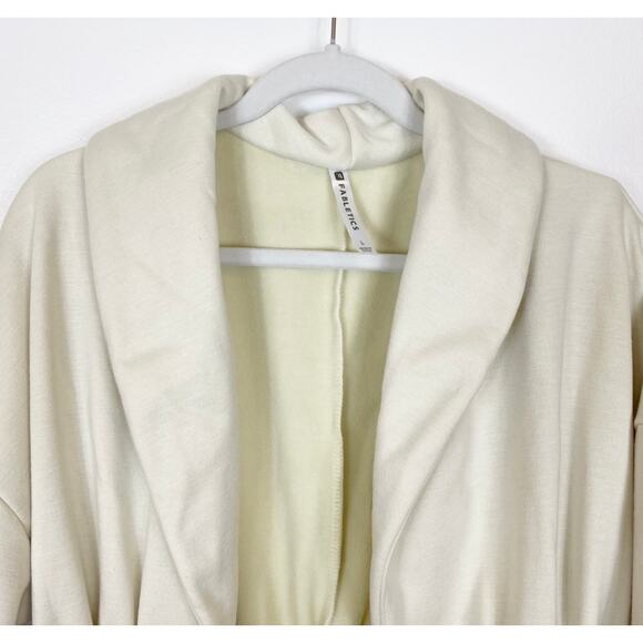 Fabletics "Sage" Open Front Jacket Cream Women's Large - Picture 3 of 15